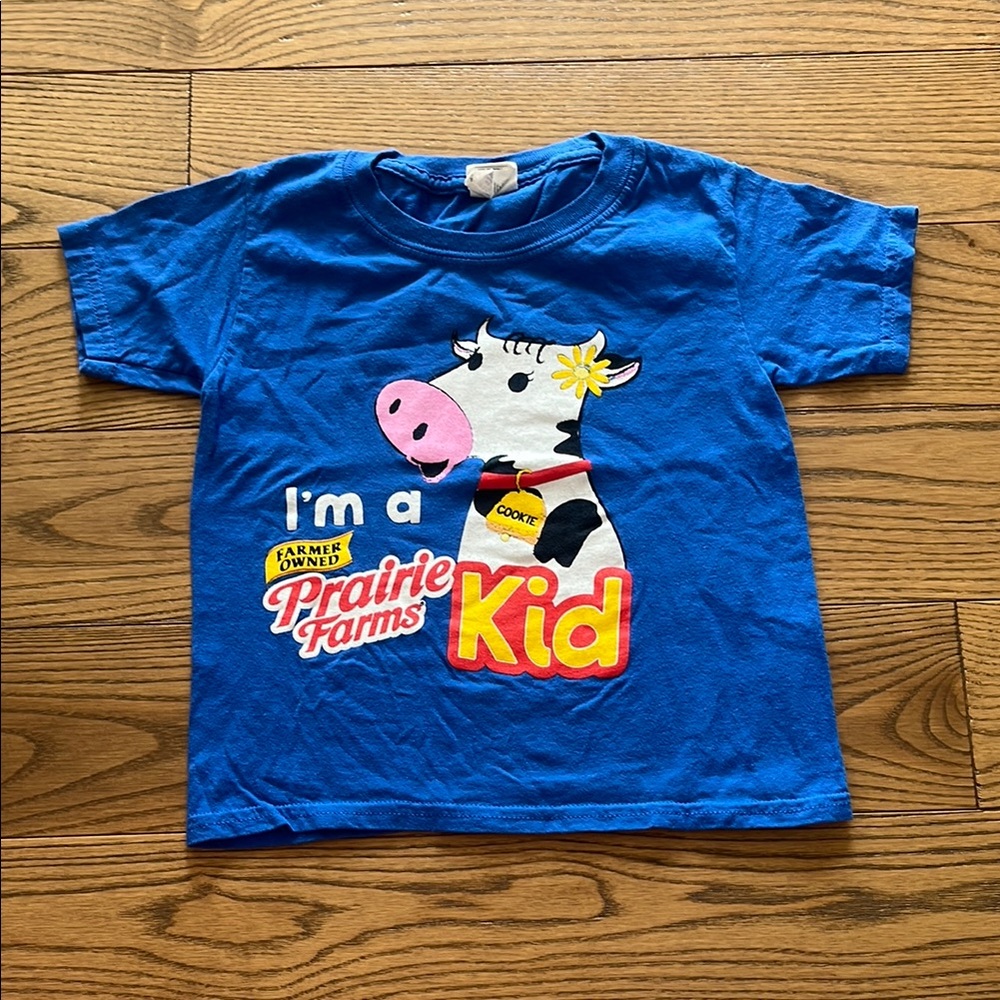 Gildan Blue Short Sleeve Tee with Cartoon Graphic